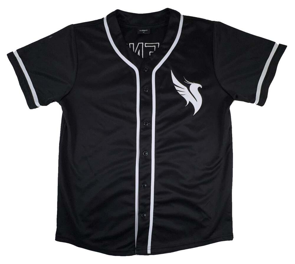Illenium #3 Baseball Jersey Mens Medium Black White Embroidered EDM Rave